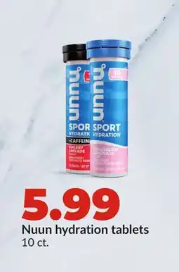 Hy-Vee Nuun hydration tablets offer