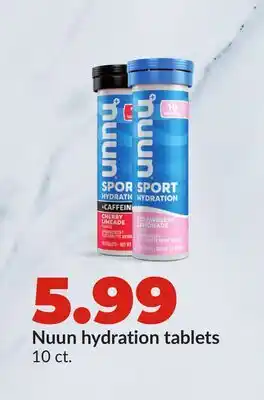 Hy-Vee Nuun hydration tablets offer