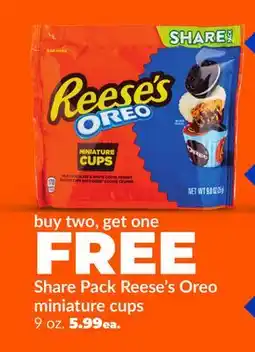 Hy-Vee Reese's Oreo miniature cups offer