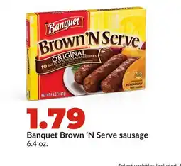 Hy-Vee Banquet Brown'N Serve sausage offer