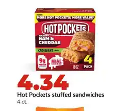 Hy-Vee Hot Pockets stuffed sandwiches offer