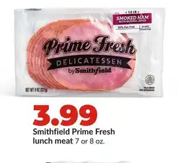 Hy-Vee Smithfield Prime Fresh lunch meat offer