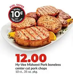 Hy-Vee Hy-Vee Midwest Pork boneless center cut pork chops offer