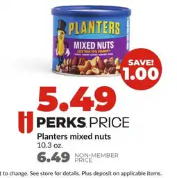 Hy-Vee Planters mixed nuts offer