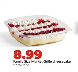 Hy-Vee Family Size Market Grille cheesecake offer
