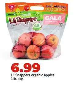 Hy-Vee Lil Snappers organic apples offer