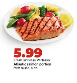 Hy-Vee Fresh skinless Verlasso Atlantic salmon portion offer