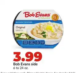 Hy-Vee Bob Evans side offer