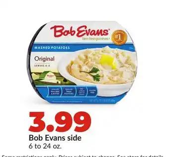 Hy-Vee Bob Evans side offer