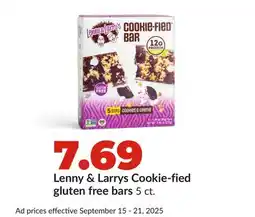 Hy-Vee Lenny & Larrys Cookie-fied gluten free bars offer