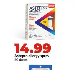 Hy-Vee Astepro allergy spray offer
