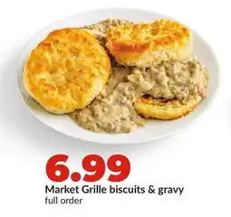 Hy-Vee Market Grille biscuits & gravy offer