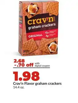 Hy-Vee Crav'n Flavor graham crackers offer