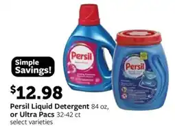 Fareway Persil Liquid Detergent or Ultra offer