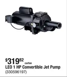 The Home Depot LEO 1 HP Convertible Jet Pump offer
