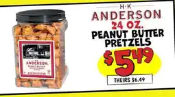 Ollie's H•K ANDERSON 24 OZ. PEANUT BUTTER PRETZELS offer