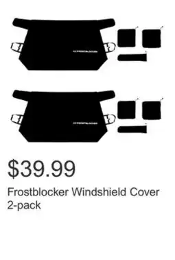 Costco Frostblocker Windshield Cover 2-pack offer
