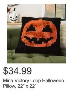 Costco Mina Victory Loop Halloween Pillow, 22 x 22 offer