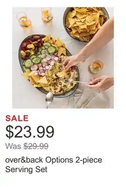 Costco over&back Options 2-piece Serving Set offer