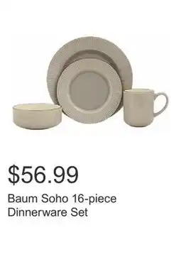 Costco Baum Soho 16-piece Dinnerware Set offer
