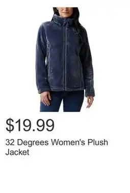 Costco 32 Degrees Women's Plush Jacket offer