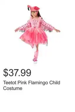 Costco Teetot Pink Flamingo Child Costume offer