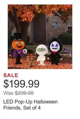 Costco LED Pop-Up Halloween Friends, Set of 4 offer