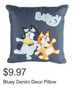 Costco Bluey Denim Deco Pillow offer