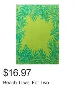 Costco Beach Towel For Two offer