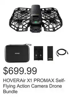Costco HOVERAir X1 PROMAX Self-Flying Action Camera Drone Bundle offer