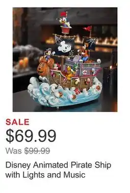 Costco Disney Animated Pirate Ship with Lights and Music offer