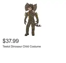 Costco Teetot Dinosaur Child Costume offer