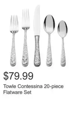 Costco Towle Contessina 20-piece Flatware Set offer