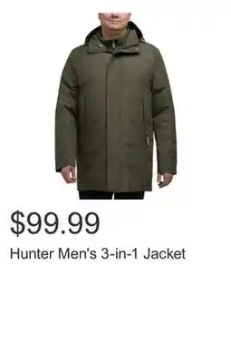 Costco Hunter Men's 3-in-1 Jacket offer