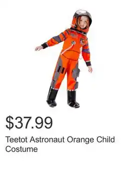 Costco Teetot Astronaut Orange Child Costume offer