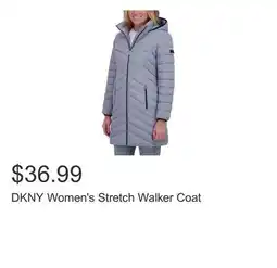 Costco DKNY Women's Stretch Walker Coat offer