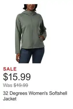 Costco 32 Degrees Women's Softshell Jacket offer