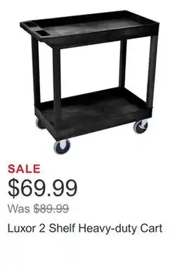 Costco Luxor 2 Shelf Heavy-duty Cart offer