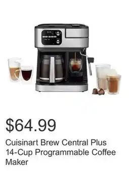Costco Cuisinart Brew Central Plus 14-Cup Programmable Coffee Maker offer