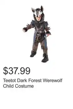 Costco Teetot Dark Forest Werewolf Child Costume offer