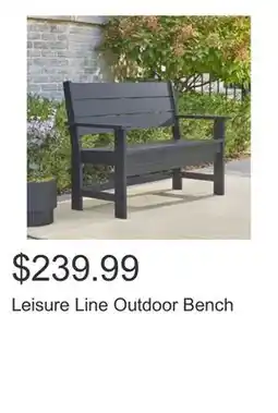 Costco Leisure Line Outdoor Bench offer
