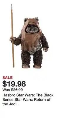 Game Stop Hasbro Star Wars: The Black Series Star Wars: Return of the Jedi Wicket 6-in Action Figure offer