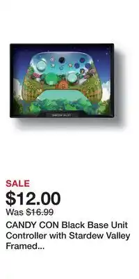 Game Stop CANDY CON Black Base Unit Controller with Stardew Valley Framed Edition GameStop Exclusive offer