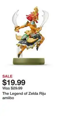 Game Stop The Legend of Zelda Riju amiibo offer