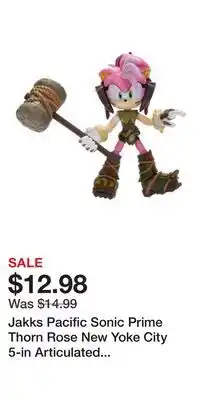 Game Stop Jakks Pacific Sonic Prime Thorn Rose New Yoke City 5-in Articulated Figure offer