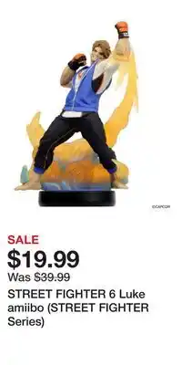 Game Stop STREET FIGHTER 6 Luke amiibo (STREET FIGHTER Series) offer