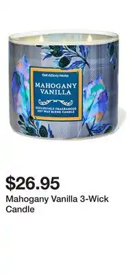 Bath & Body Works Mahogany Vanilla 3-Wick Candle offer