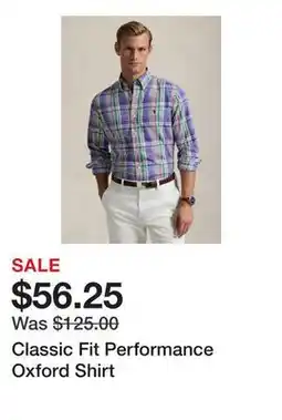 Belk Classic Fit Performance Oxford Shirt offer