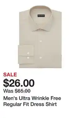 Belk Men's Ultra Wrinkle Free Regular Fit Dress Shirt offer