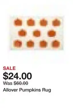 Belk Allover Pumpkins Rug offer